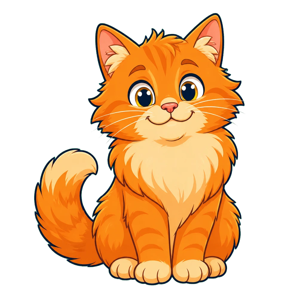 An orange cat
